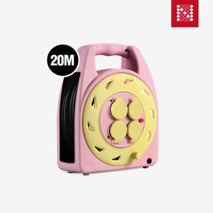 노마드 캠프릴 방수형 20M 핑크 접지릴 리드선 릴선 휴대용 캠핑 용품