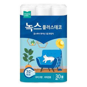 모나리자 녹스 플러스데코 3겹 30롤 1팩 화장지 휴지