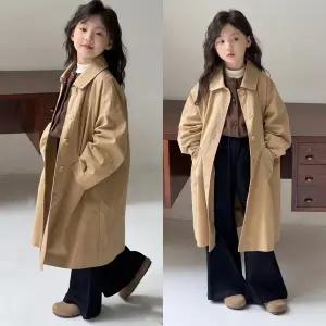 [삐삐네옷가게]여아 주니어 클래식 베이지 트렌치 코트
