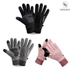 스마트폰 터치 장갑 겨울 기모 털 방한 스포츠 자전거 여성 남자