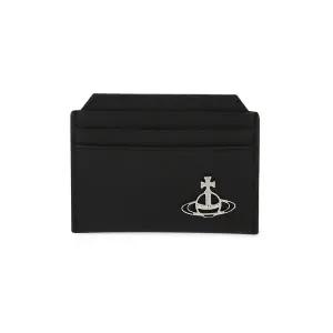 [비비안웨스트우드] 여성 ORB 로고 블랙 카드지갑 5403000BU L001N N401