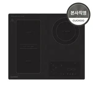쿠쿠본사직영) 쿠쿠 3구 하이브리드 인덕션레인지 CIHR-D3415MFB(스탠드케이스150mm 포함)