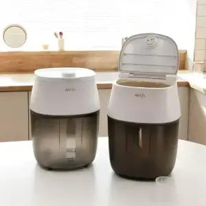 오토모 멀티 진공 쌀통 20kg 대용량 잡곡통 쌀보관통 집들이선물 쌀벌레퇴치 스마트 LOCK 진공