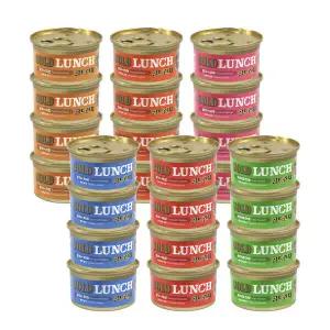 프리미엄 골드 런치캔 고양이 주식캔 습식사료 80g 24캔