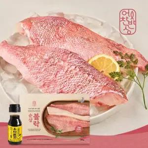 [어찬반상] 100% 가시제거 노르웨이 자연산 순살 볼락 20팩 2.5kg+유자폰즈 간장 소스