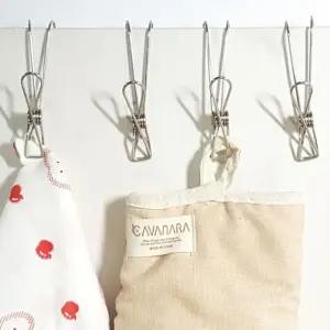 (4개입) 스텐 고리 집게 주방용품 걸이 후크 걸이 행거/행주/액자/주방/수세미/바지/다용도/옷걸이/그림