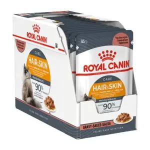 로얄캐닌 캣 그레이비 파우치 헤어앤스킨 1박스(12개입) 고양이 습식사료