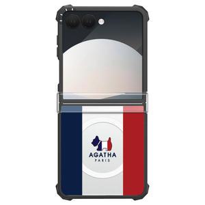 모란카노 갤럭시 Z플립7 임팩트 아가타 디자인 맥세이프 힌지 보호 휴대폰 케이스