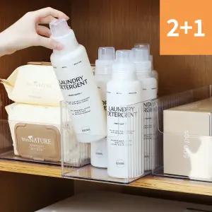 데일리블룸 투명 주방 팬트리 수납함 정리박스 오픈형 정리바스켓 3개