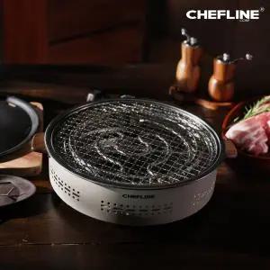 [셰프라인] 멀티 전기화로 고기불판 석쇠그릴 구이요리