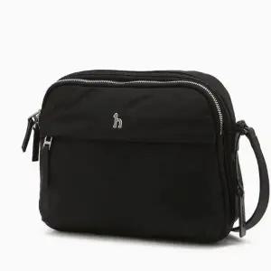 [NS홈쇼핑][헤지스ACC] HJBA6E710BK 아이코닉 나일론 로고 지퍼 크로스백[35383303]