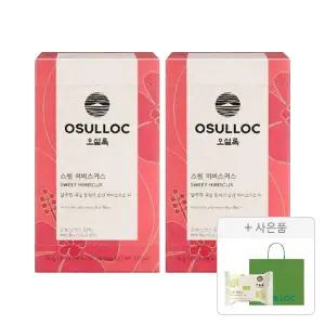 오설록 스윗 히비스커스 티백 20입, 2개 + 증정(그린티웨하스 17g, 1개 + 쇼핑백(소), 1개 )