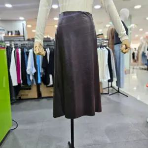 시슬리/애플아울렛/올리버 레더 롱 스커트 SASK11441