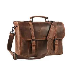 [매버릭 레더]매버릭 디 오리지널 스트랩 브리프 케이스 15.6인치 소가죽 서류가방 비즈니스 정장용 백