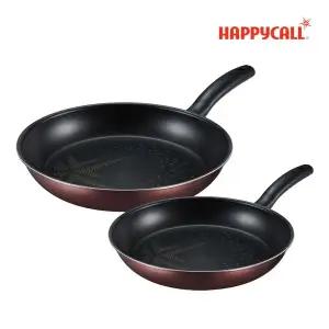 [해피콜] 올 뉴 컴포트 다이아몬드 IH 인덕션 후라이팬 2종 A세트(24팬+28팬)