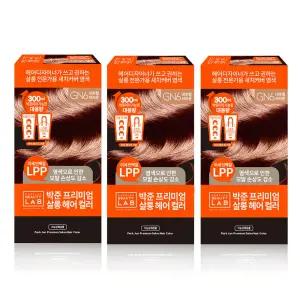 대용량 새치커버 컬러 염색약 패키지 300ml 3개 묶음, 네추럴브라운