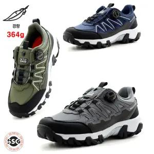 [푹신한 미끄럼방지 고무창 4.5cm] 가볍고 발볼넓은 고급 다이얼 쿠션감좋은 남성 튼튼한 트레킹 워킹 운동화 CK-마카롱
