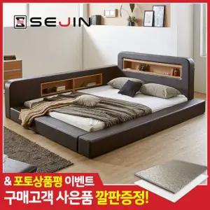 실리스 LED 저상형 수납 침대 프레임만Q