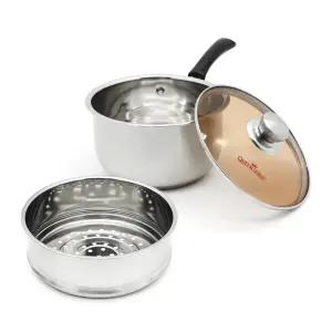 퀸센스 스테인리스 IH 인덕션 겸용 멀티 찜 쿠커 찜냄비 손잡이 편수 냄비 20CM