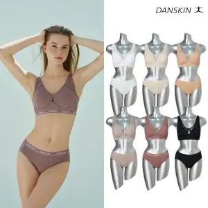 단스킨 에센셜 풀커버 노와이어 브라팬티 12종