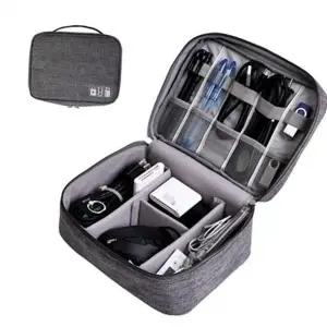 충전기 수납 파우치 출장용 전자 정리함 여행용 파우치 필수품 악세사리 케이블 다용도 휴대용 대용량 생활