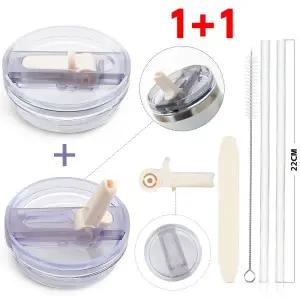 스탠리 텀블러 뚜껑 591mL/887mL/1180mL 스탠리 ?처 프로투어 호환 진공 플립 빨대 뚜껑 탈부착 가능 세척