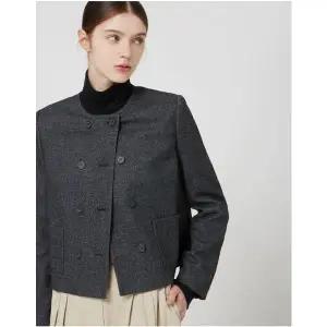 [CC콜렉트](신세계 사우스시티)울 블렌드 라운드넥 크롭 자켓 C253MSF002