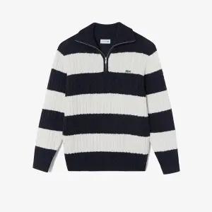 [시흥점][라코스테]남성 케이블 반집업 와이드 카라 풀오버 AH7740-55NO