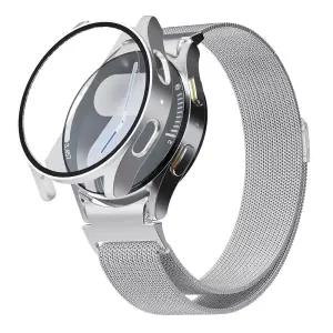 갤럭시워치 7 6 5 4 밀레니즈 메탈 스트랩 + 풀커버 케이스 세트