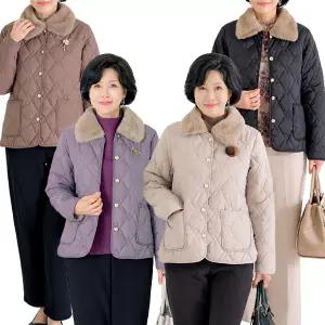 [엄마옷 로즈맘] 동호털안감카라누빔자켓