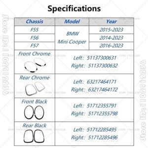 2014 최신 F55 BMW 미니 쿠퍼 헤드라이트 커버 트림 링 51137300631 63217464171
