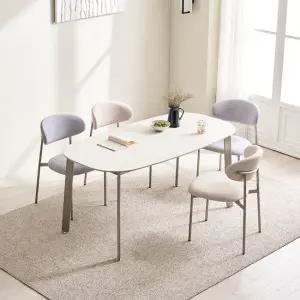 [숨결]샤론 포세린 세라믹 타원형 식탁 상판 1400 1600 1800