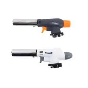 가스토치 캠핑 고화력 점화기 요리용 가정용 불맛 불향 조리용 자동 부탄가스 액화방지 360도 회전 화력 조절 숯불 휴대용 라이터 라이타