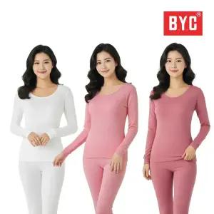 BYC 여성 순면 100% 내복 내의 세트