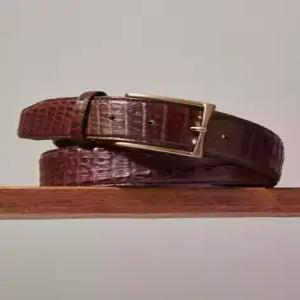 닥스 ACC 브라운 악어 꼬리 프리미엄 가죽 비조벨트 DBBE5E395