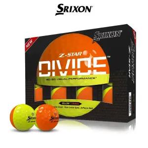 스릭슨 Z-STAR DIVIDE 제트스타 디바이드 골프볼 옐로우/오렌지
