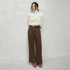 [롯데백화점]랩 기모 워시드 코튼 세미 와이드팬츠(AR4DPA65)