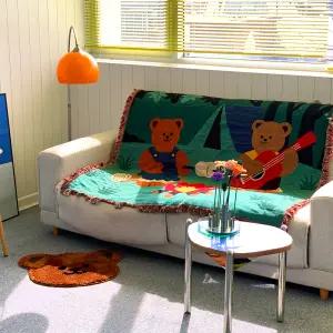 위글위글 거실 카페트 사각 러그 - Camping Bear FRPOLSRG-003 336029