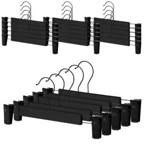 생활 논슬립 패킹 바지걸이 고급형, 블랙, 20개