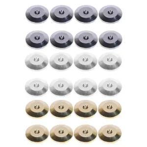 스피커방진패드 받침대 거치대 8개 25x5mm 알루미늄 합금 오디오 앰프 스피커 피트 스파이크 블랙 링 기계