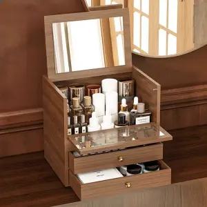 원목 화장품 정리함 향수 보관함 선반 수납함 정리대
