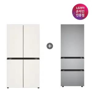 LG 디오스 오브제컬렉션 매직스페이스 냉장고 + LG 디오스 김치톡톡 (T875MEE111 + Z330MPSF11)