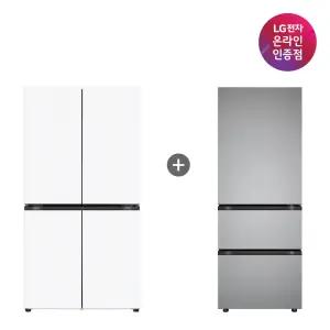 LG 디오스 오브제컬렉션 매직스페이스 냉장고 + LG 디오스 김치톡톡 (T875MHH111 + Z330MPSF11)