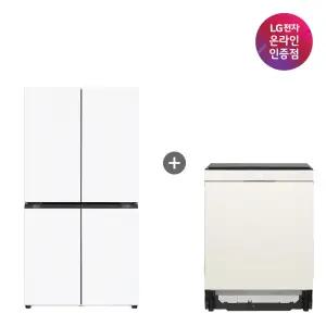 LG 디오스 오브제컬렉션 매직스페이스 냉장고 + LG 디오스 식기세척기 (T875MHH111 + DUE6BGL1E)