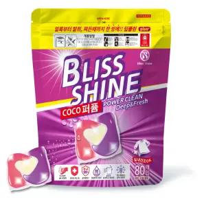 블리스샤인 딥클린 초고농축 올인원 실내건조 캡슐세제 코코퍼퓸,80개입,1개