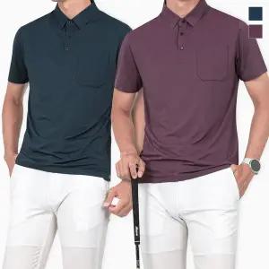 [제로골프]쟌피엘 남성 무봉제 스판 반팔 카라 티셔츠 Model No_J2-4E021