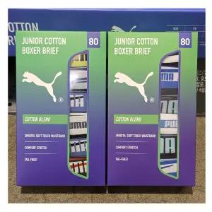 푸마 주니어 드로즈 팬티 6매 브리프 남아 아동 초등학생 중학생 청소년사각