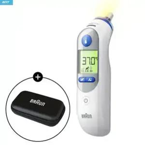 브라운체온계 IRT-6525KO 브라운케이스+필터21개+건전지 포함 신생아 아기 체온계