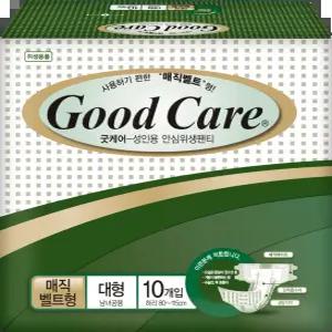 굿케어 성인용 매직벨트대형 10매x10팩 (100매) 겉기저귀 찍찍이타입