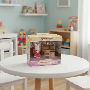 실바니안 패밀리 초콜릿 토끼 소녀 책상 피규어 동물 인형 가구 미니어처 꾸미기 소꿉놀이